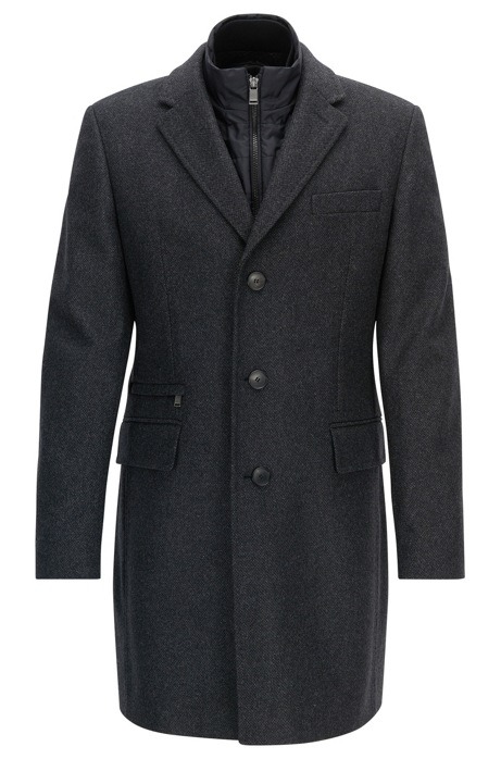 Hugo Boss - Stretch Virgin Wool Topcoat | Nadim