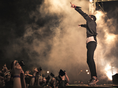 Jeremy McKinnon and the Paparazzi Machine at Self Help Fest. San Bernardino, California.  Photo By: 