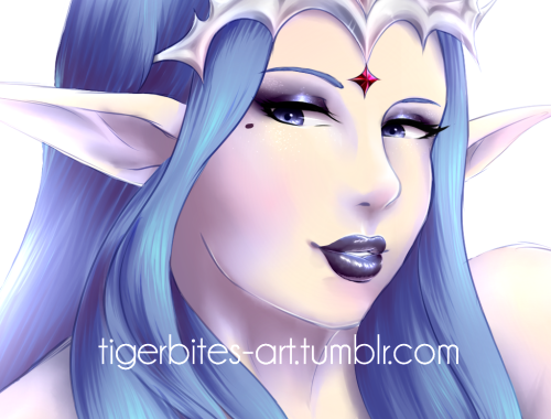 tigerbites-art: NSFW piece of Shiva-Touched Sorasha for @steffydoodles &lt;3 With and without sn