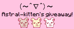 astral-kitten:                                         WHOA ITS GIVE AWAY TIME Hey guys! I’m astral-kitten and i’m doing a giveaway in celebration of me almost hitting 2,000 followers, my 6 month camerversary &amp; its my 21st birthday!