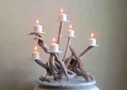 sosuperawesome:  Driftwood Candelabras by DriftingConcepts on Etsy