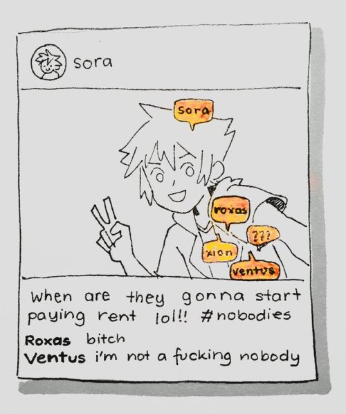 lenissimo:sora engages in cyberbullying