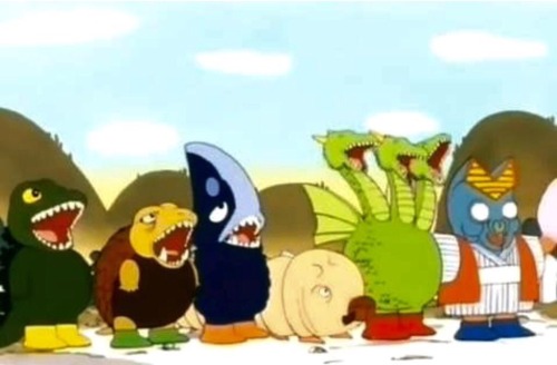 jimpluff: Kaiju party in Dr. Slump!