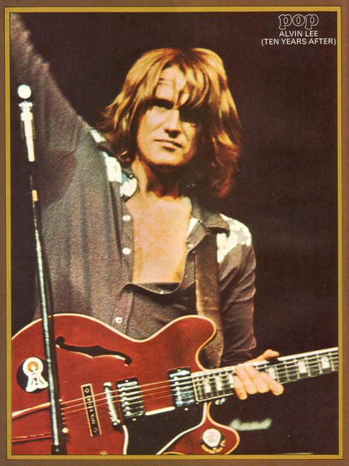 Ten Years After, Alvin Lee, page from swiss magazine POP, 1973