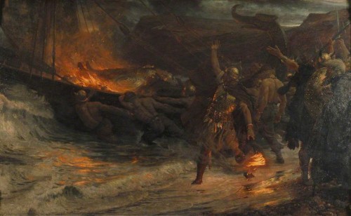 The Funeral of a Viking (1893) - Frank Dicksee