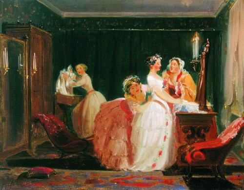 artist-bronnikov: Fees for the crown, 1856, Fyodor Bronnikov