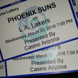 Lakers lost tonight, but I got to see Kobe play his last game in Phoenix. #Priceless #BucketList #KOBE20 #LosAngelesLakers #ThankYou♡