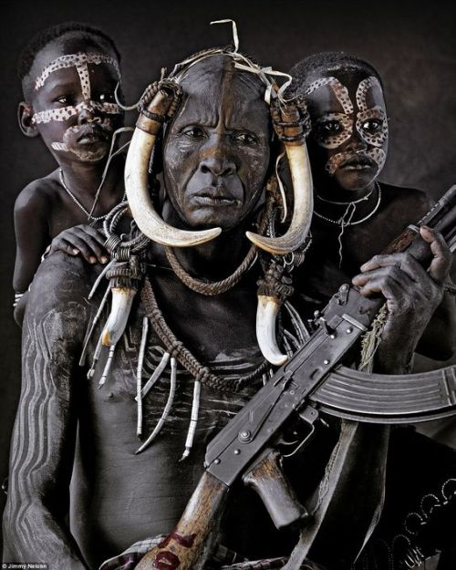 Mursi tribe, Omo River Valley, Ethiopia (Click to enlarge)