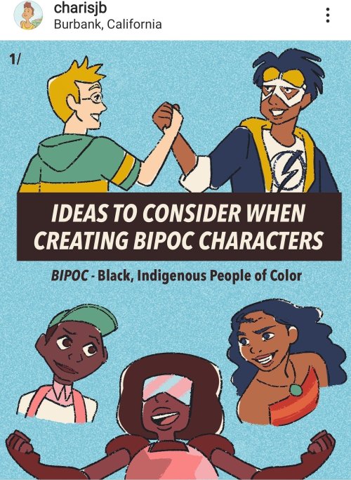 tolstoyevskywrites:Important ideas to consider when creating characters who are black and indigenous