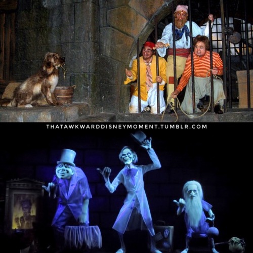 Theory: The Hitchhiking Ghosts are the pirates that try to convince the dog in Pirates of the Caribb