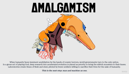 Introducing AMALGAMISM, a worldbuilding collab project between myself, @Snarfermans, @BigFatFrog3, @