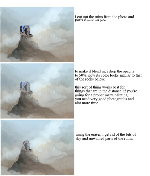 wordgotaround:  probablewizardry:  morrissarty:  helpyoudraw:  Matte Painting Tutorial  WHAT  areYOU
