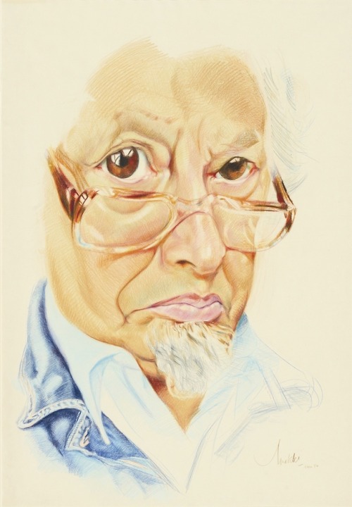 Hatem El-Mekki / حاتم المكي, b. Indonesia, 1916; d. Tunisia, 2003Self PortraitTunisia (1984)[Source]