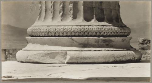 thatsbutterbaby:Clarence Kennedy.  Erechtheion.  Base of the northeast corner column of th