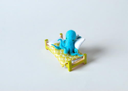archiemcphee: For an incredibly kawaii series entitled Invertebrate Sleep Habits, Japanese artist Hi