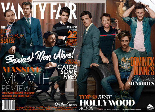 PMD# 46 VOGUE: The Leading Men Leonardo Di Caprio, Ansel Elgort, Hugh Jackman, Logan Lerman, James F