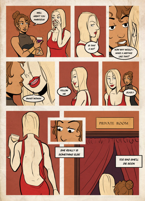 robotsharks: Premiere of Improvise! My lesbian crime comic. Follow updates on tapastic
