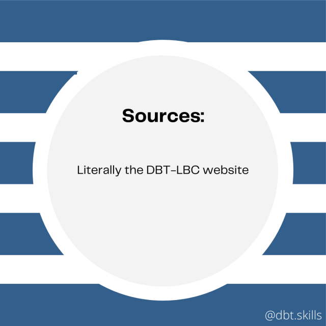 Sources: literally the DBT-LBC website