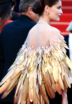 sartorialadventure:Laetitia Casta at Cannes, 2013, in Christian Dior, cape by Erik