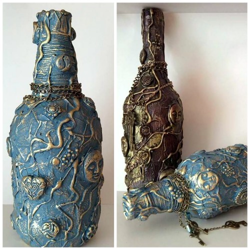 DIY Recyclables to Art Bottle Tutorial from Instructables’ User Kanshank.You can use paper tape, glu