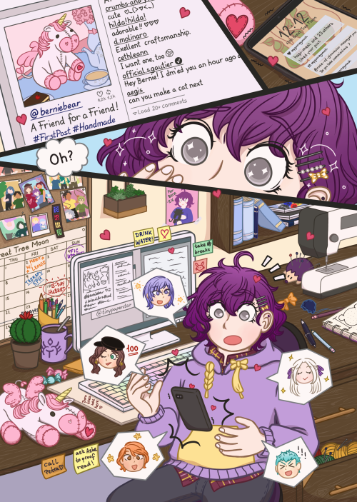  Oh what’s this?! It’s my full piece for the Bernadetta von Varley Zine!Even though it&r