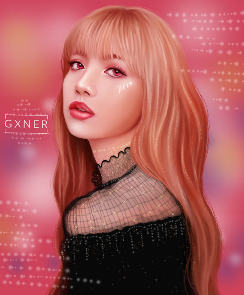 Lisa from Blackpink! I never do any paintings of girls but I saw a picture of Lisa and had to make o