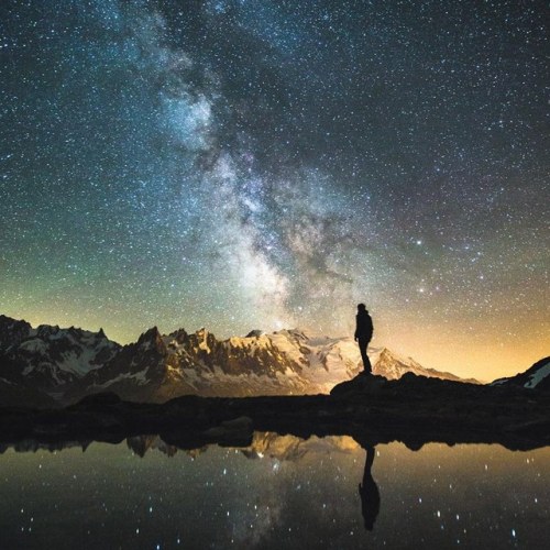 theadventurouslife4us:#outdoor , Star gazing Chamonix, France |  Patrick A. Güller