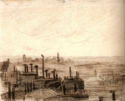 artist-vangogh:  View of Paris, with the