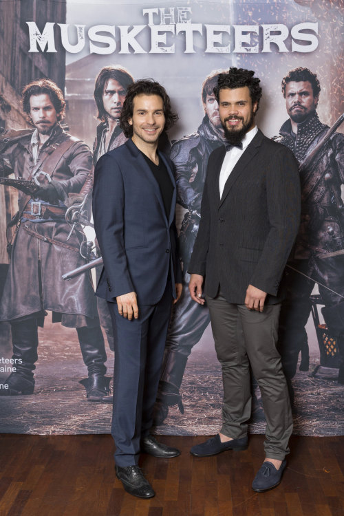 Luke Pasqualino, Tom Burke, Santiago Cabrera, Howard Charles & Maimie McCoy @ ‘The Muskete