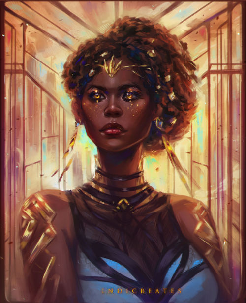 fyblackwomenart:    Mel by IndiCreates  