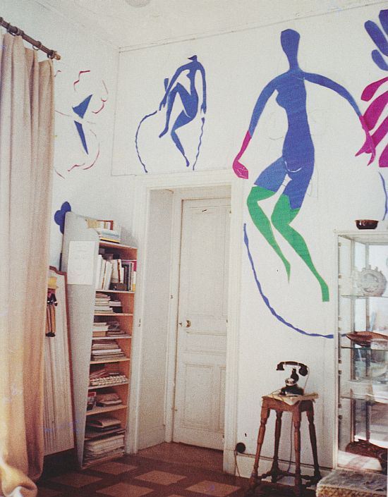 phoebebishopwright:  Henri Matisse’s studio, Hotel Regina, Nice, ca. 1952. 