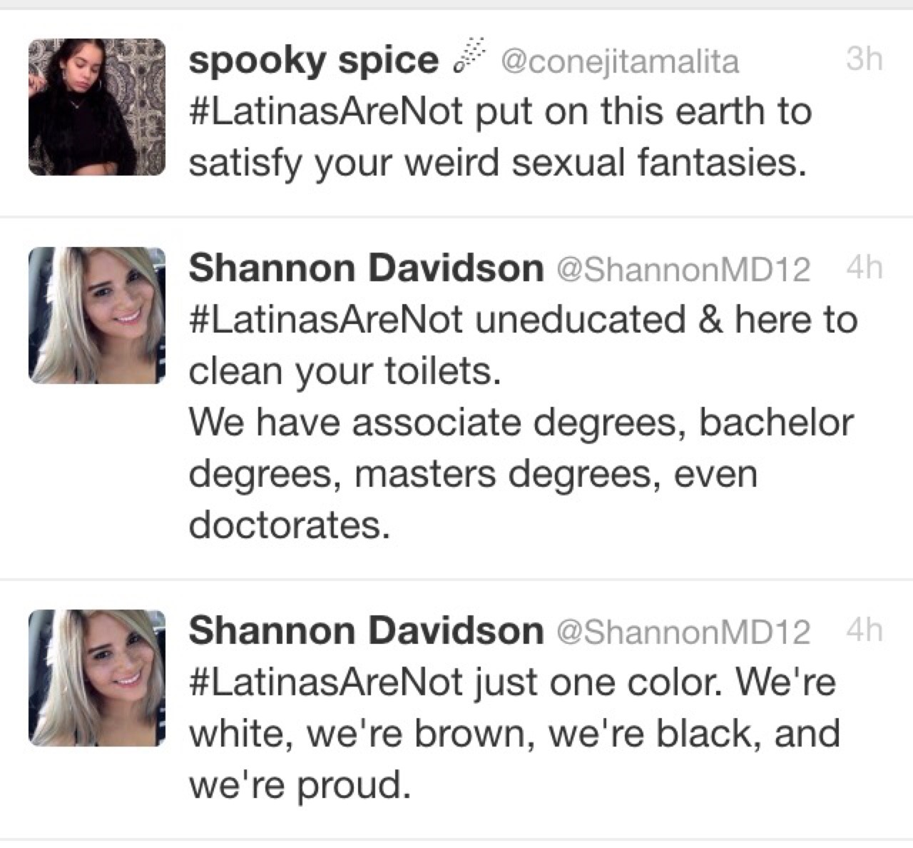 onyxblondebitch:  #LatinasAreNot Keep It Going 