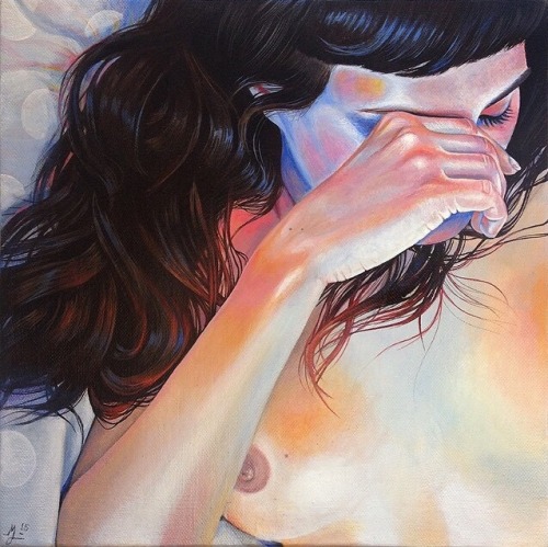 criwes:  Detail of Moonbow (2015) by Martine Johanna