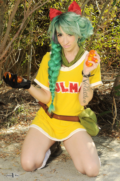 dangerninja:  Danger Ninja / Vivid Vivka / Morgan Panter hair and makeup Throwback Thursday to that time Vivka and I drove way out of LA to shoot her as Bulma from Dragon Ball Z for Cosplay Deviants. 