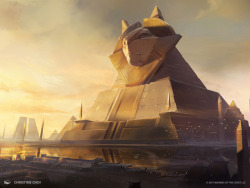 wizardsmagic:    Lay eyes on what once were the great Monuments of Amonkhet…But now that the Hours have begun, now that the Hekma has fallen, now they are deserts…   Lay eyes on the devastation…