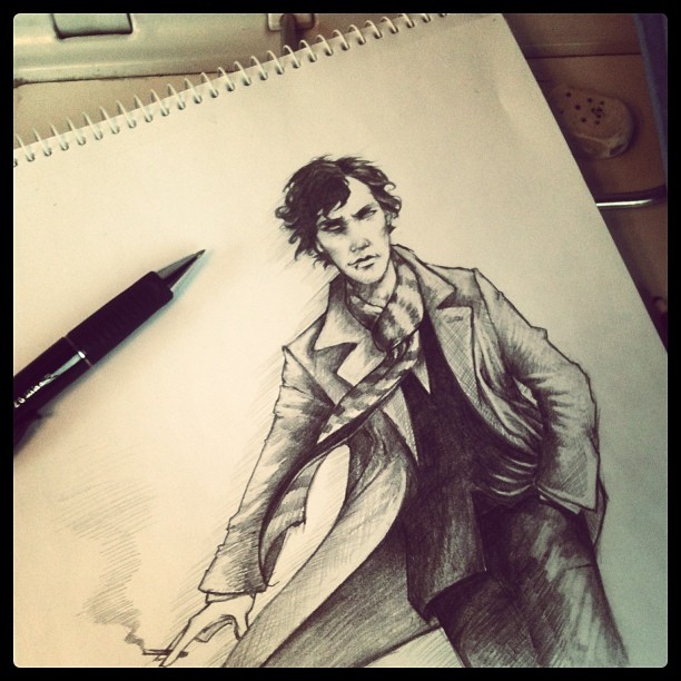 webmiri:  Sketching on the train back to RV, because I am BORED. And surrounded by