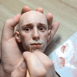 asylum-art-2:  Russian Artist  Michael Zajkov Creates Stunningly Realistic Doll Faces That’ll Make Your Skin Crawl          More info: InstagramSometimes, a craftsman is too good, like when  he makes dolls so realistic it’s creepy. Michael Zajkov