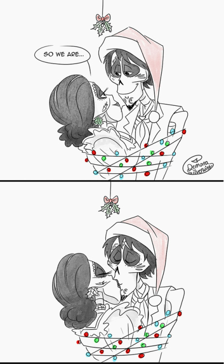 demona-silverwing: Mistletoe Have some belated Rivera Christmas shenanigans ^_^I was thinking this h