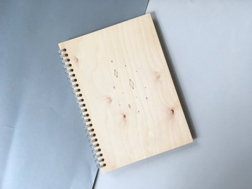  Natural Wood Notebook // kutdesignshop 