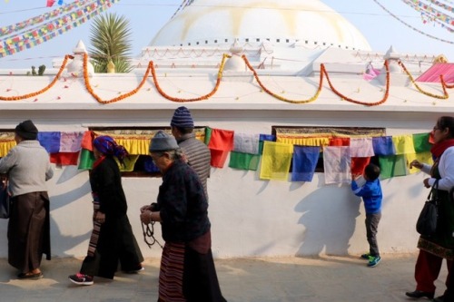 Walking around Boudhanath during Losar it’s easy to feel transported back to the Barkhor in Lhasa. S