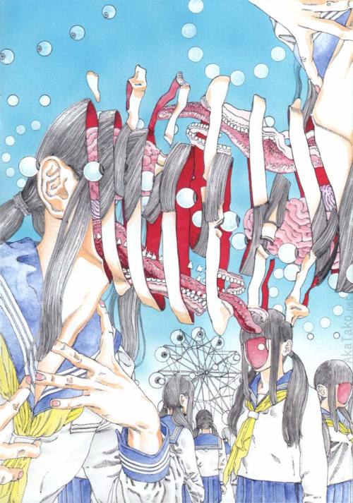 Just need some time to unwind.From Shintaro Kago&rsquo;s &ldquo;Aquarium&rdquo; book. Si