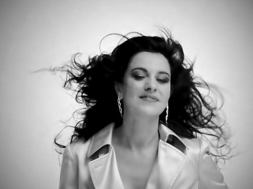 Angela Gheorghiu. Behind the sceens of the photo shooting for Vogue Russia.