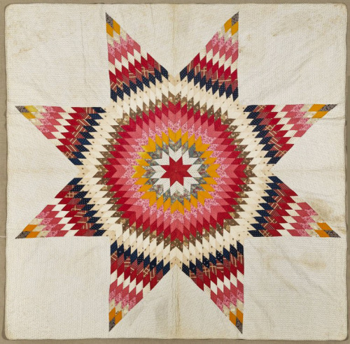 Patchwork Quilt, 19th century. USA. Via Brooklyn Museum.