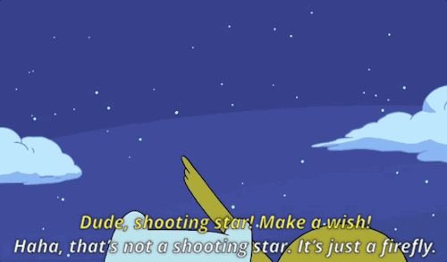 bitchnahalf: Finn giving a firefly a little smooch // Adventure Time!