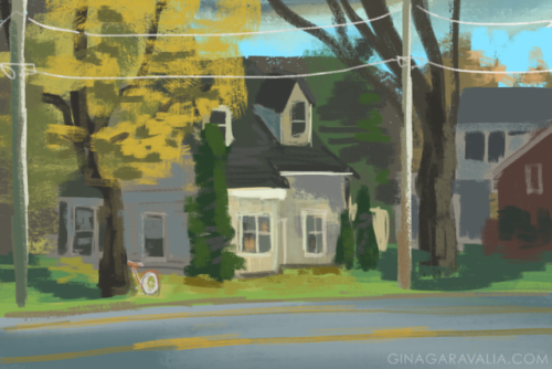 storywood:I passed 100 of these little color studies since I got my iPad in July! Not all of them tu