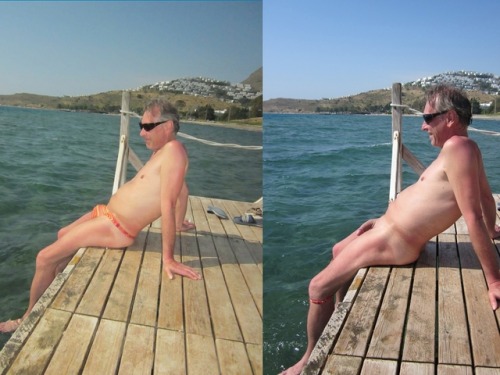 With & without swimming trunks, it’s up to you… ;)