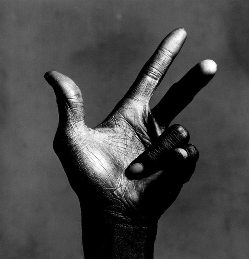 moredarkthanshark - The left hand of Miles Davis, New York, 1986...