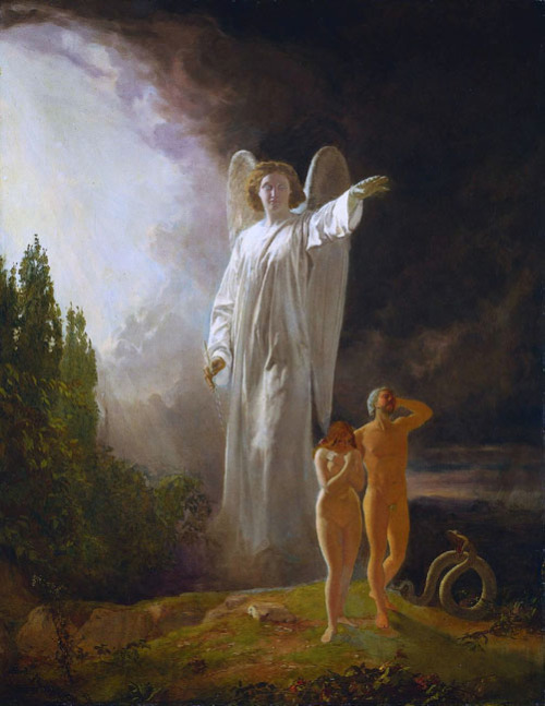 Expulsion of Adam and Eve by John Faed, 1880