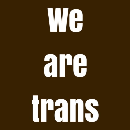 brownandtrans:We are trans people of color. When you think of us, don’t only think of our historical