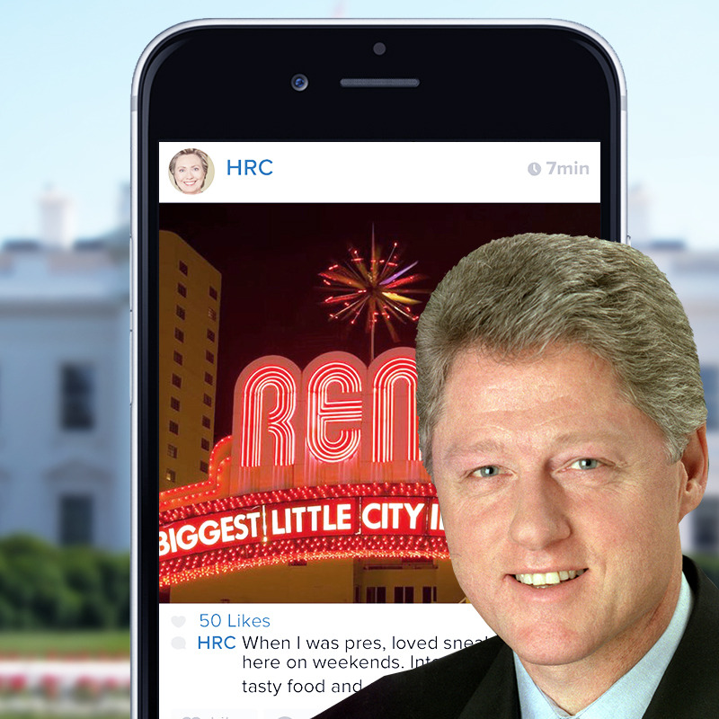 Bill Clinton Took Over Hillary’s Instagram Account AgainHeading into the Nevada and South Carolina primaries, Bill took over Hillary’s Instagram account again, and this time he decided to spice things up, Slick Willie style.